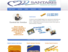 Tablet Screenshot of healthsantaris.com.br